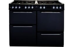 New World NW100DFT Dual Fuel Range Cooker - Charcoal